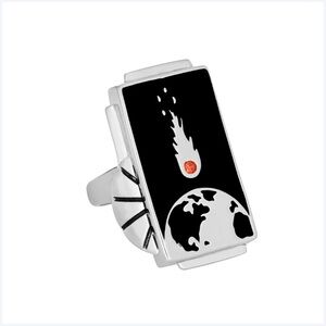 Little Rooms Sterling Silver Doomsday Ring - Size 8